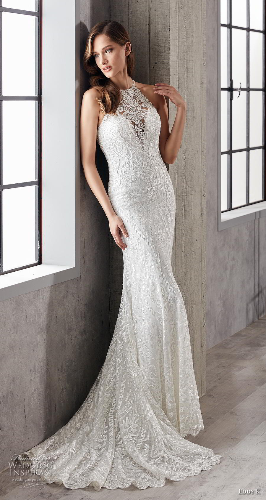 eddy k 2019 couture bridal sleeveless halter neck full embellishment elegant fit and flare wedding dress lace back chapel train (7) mv eddy k 2019 couture bridal sleeveless halter neck full embellishment elegant fit and flare wedding dress lace back chapel train (7) mv
