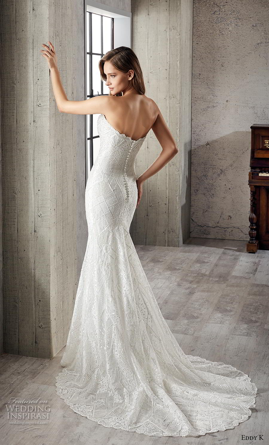 eddy k 2019 couture bridal strapless sweetheart neckline full embellishment elegant classic mermaid wedding dress chapel train (16) bv eddy k 2019 couture bridal strapless sweetheart neckline full embellishment elegant classic mermaid wedding dress chapel train (16) bv