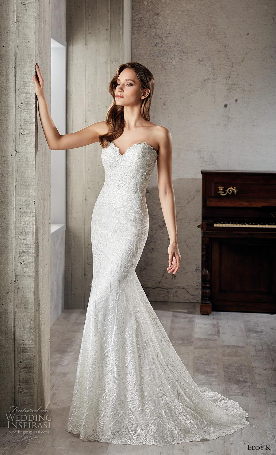 eddy k 2019 couture bridal strapless sweetheart neckline full embellishment elegant classic mermaid wedding dress chapel train (16) mv