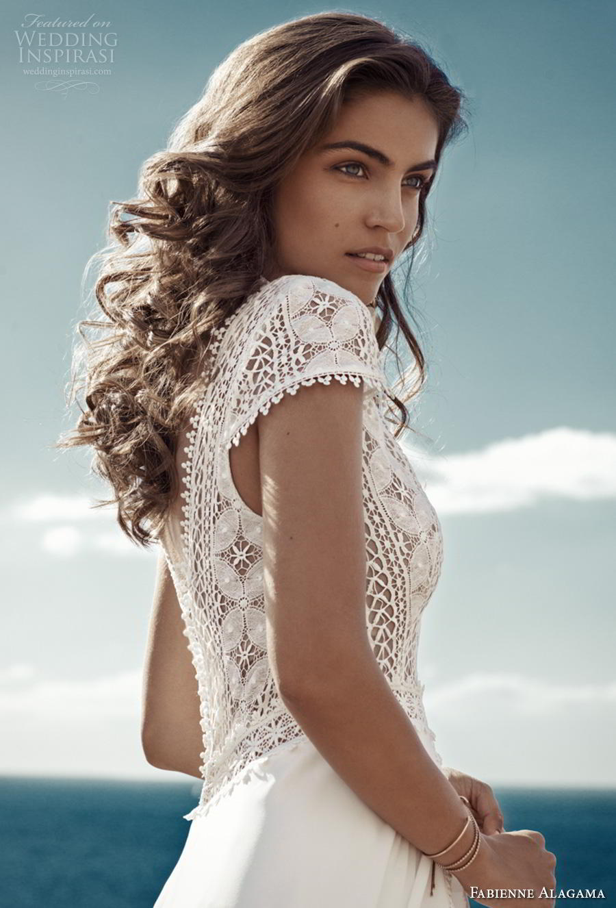 fabienne alagama 2019 bridal cap sleeves v neck heavily embellished bodice boho a  line wedding dress backless v back (6) zv