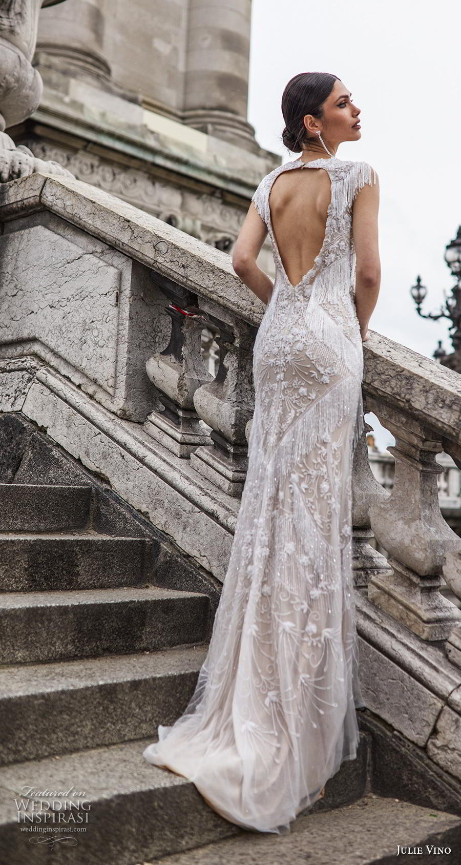 julie vino 2019 paris bridal sleeveless jewel neck keyhole bodice full embellishment elegant glamorous sheath wedding dress keyhole back sweep train (13) bv