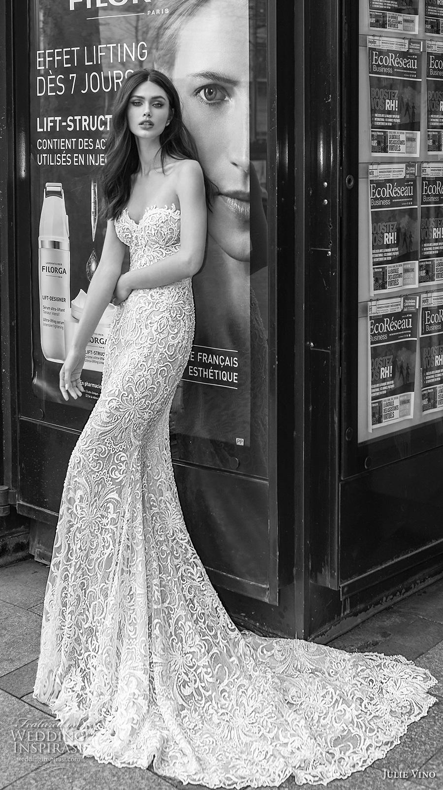 julie vino 2019 paris bridal strapless sweetheart neckline full embellishment elegant fit and flare wedding dress chapel train (11) mv