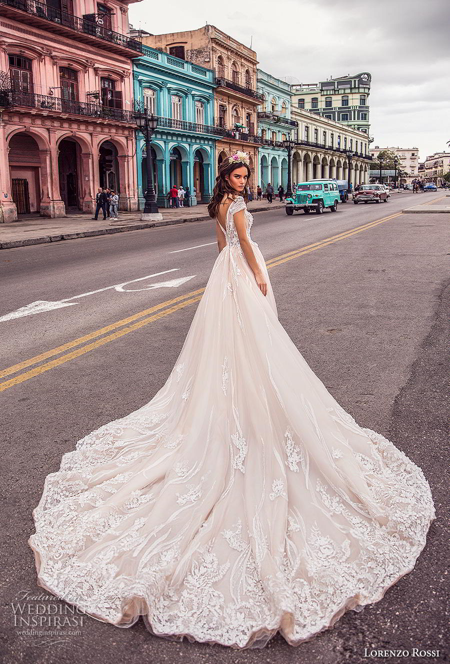 lorenzo rossi 2018 bridal off the shoulder deep plunging sweetheart neckline heavily embellished bodice romantic princess v back royal train (2) bv mv