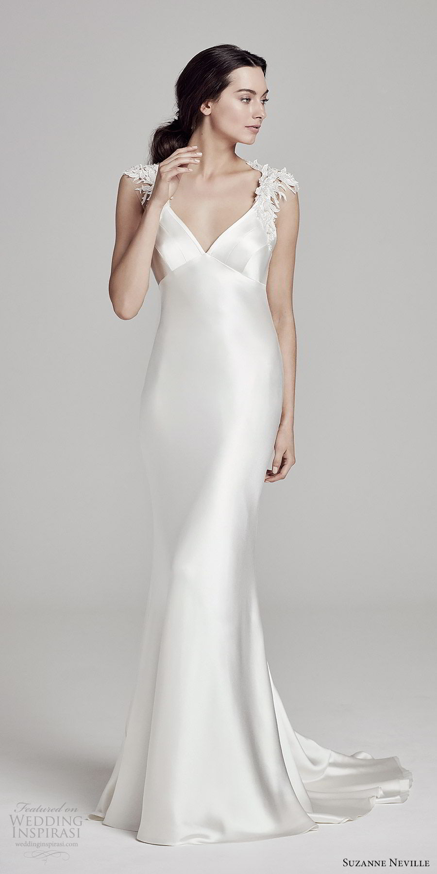 suzanne neville bridal 2019 lace cap sleeves v neck sheath wedding dress (christie) chapel train keyhole back elegant mv suzanne neville bridal 2019 lace cap sleeves v neck sheath wedding dress (christie) chapel train keyhole back elegant mv