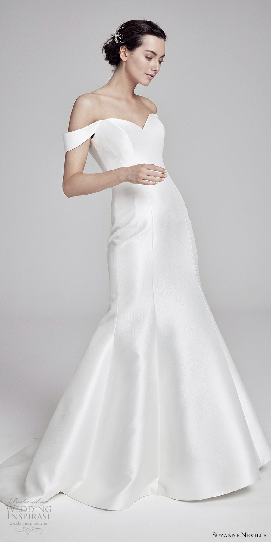 suzanne neville bridal 2019 off shoulder sweetheart clean mermaid trumpet wedding dress (alaia) chic modern sweep train mv suzanne neville bridal 2019 off shoulder sweetheart clean mermaid trumpet wedding dress (alaia) chic modern sweep train mv