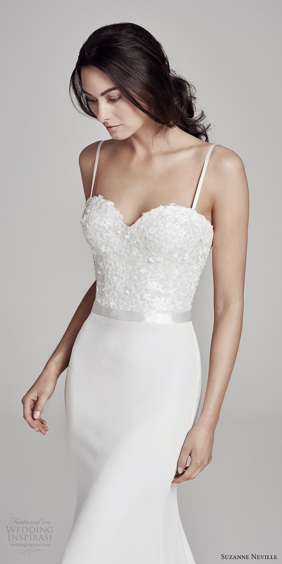 suzanne neville bridal 2019 sleeveless thin straps sweetheart embellished bodice sheath wedding dress (bronte) chapel train elegant chic zv suzanne neville bridal 2019 sleeveless thin straps sweetheart embellished bodice sheath wedding dress (bronte) chapel train elegant chic zv