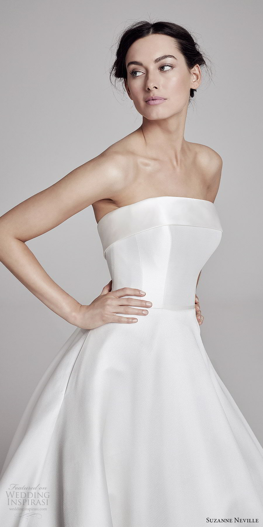 suzanne neville bridal 2019 strapless straight across a line ball gown wedding dress (loretta) simple classic pocket zv suzanne neville bridal 2019 strapless straight across a line ball gown wedding dress (loretta) simple classic pocket zv