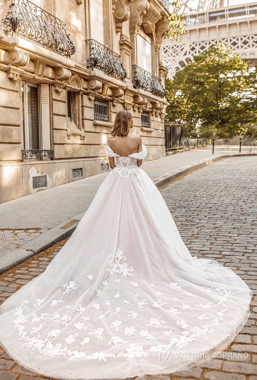 victoria soprano 2019 bridal off the shoulder sweetheart neckline heavily embellished bodice romantic princess a  line ball gown weddding dress royal train (manolo) bv