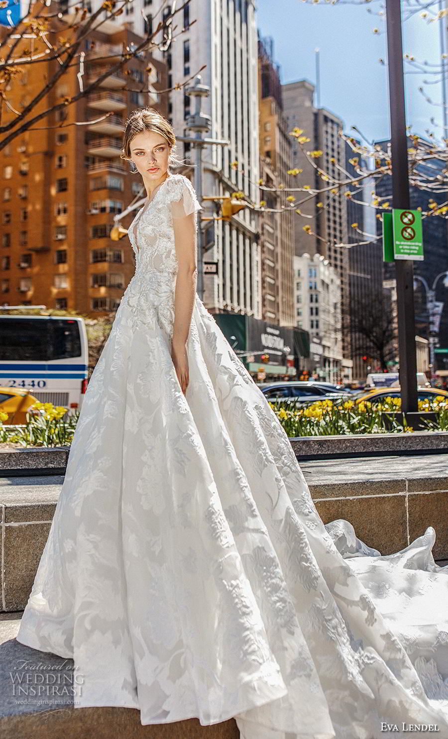 eva lendel 2019 bridal cap sleeves v neck full embellishment princess ball gown a  line wedding dress royal train (8) mv