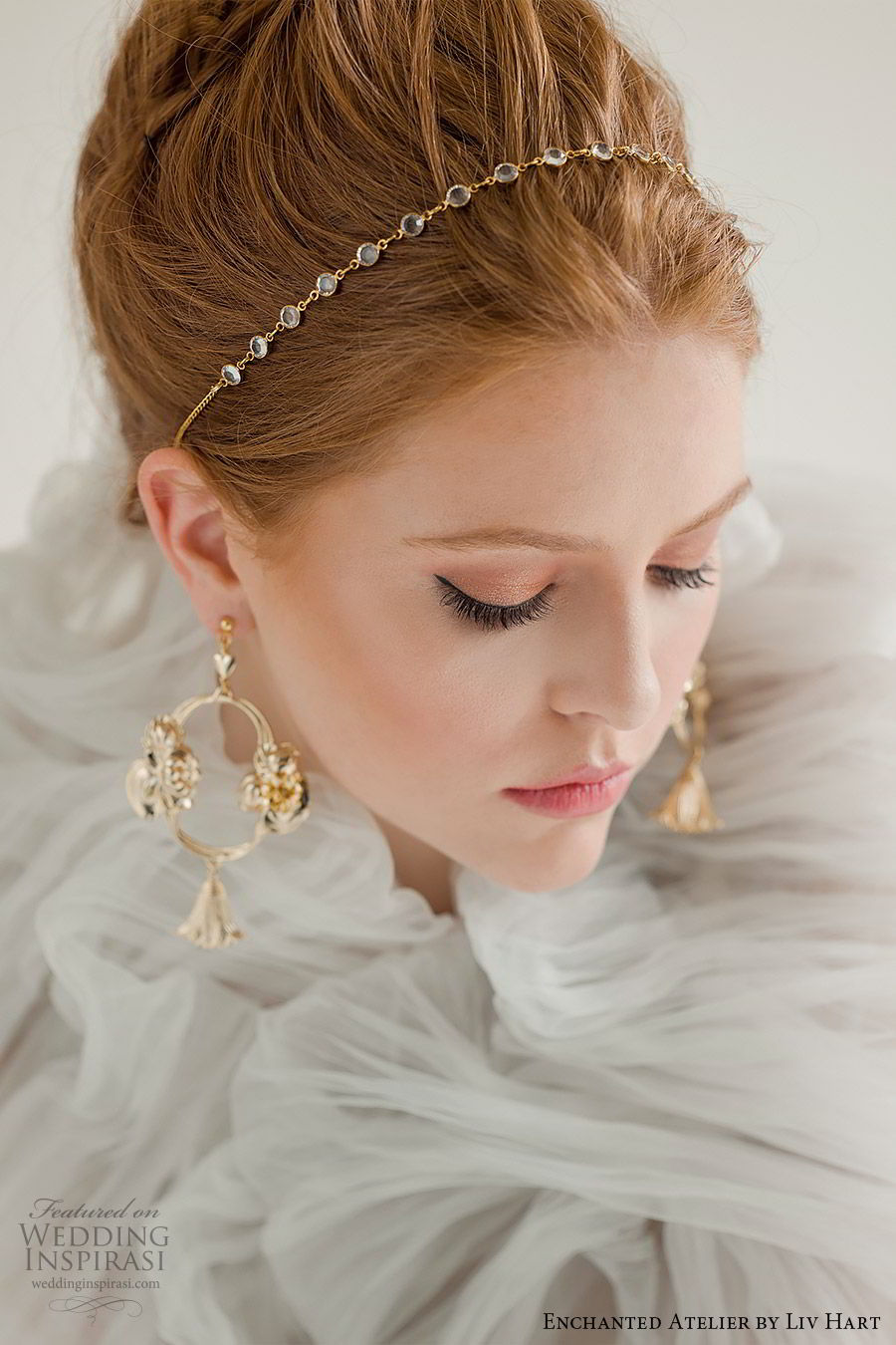 enchanted atelier liv hart fall 2019 accessories headband gold drop earrings (10) mv