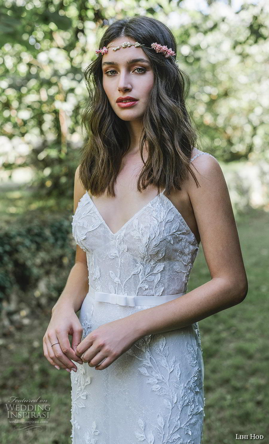 lihi hod 2019 bridal spaghetti strap diamond neckline full embellishment elegant fit and flare sheath wedding dress backless sweep train (4) zv