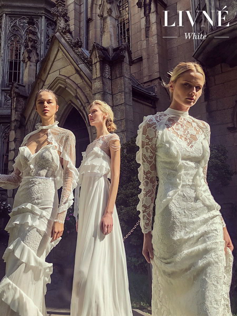 alon livne white fall 2019 bridal vintage inspired elegant wedding dresses gowns and collection from left natasha dianne billie