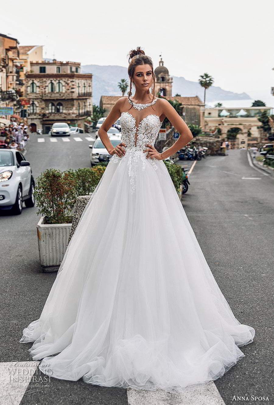 anna sposa 2019 bridal sleeveless illusion jewel plunging sweetheart neckline heavily embellished bodice romantic a line wedding dress sheer button back chapel train (13) mv anna sposa 2019 bridal sleeveless illusion jewel plunging sweetheart neckline heavily embellished bodice romantic a line wedding dress sheer button back chapel train (13) mv