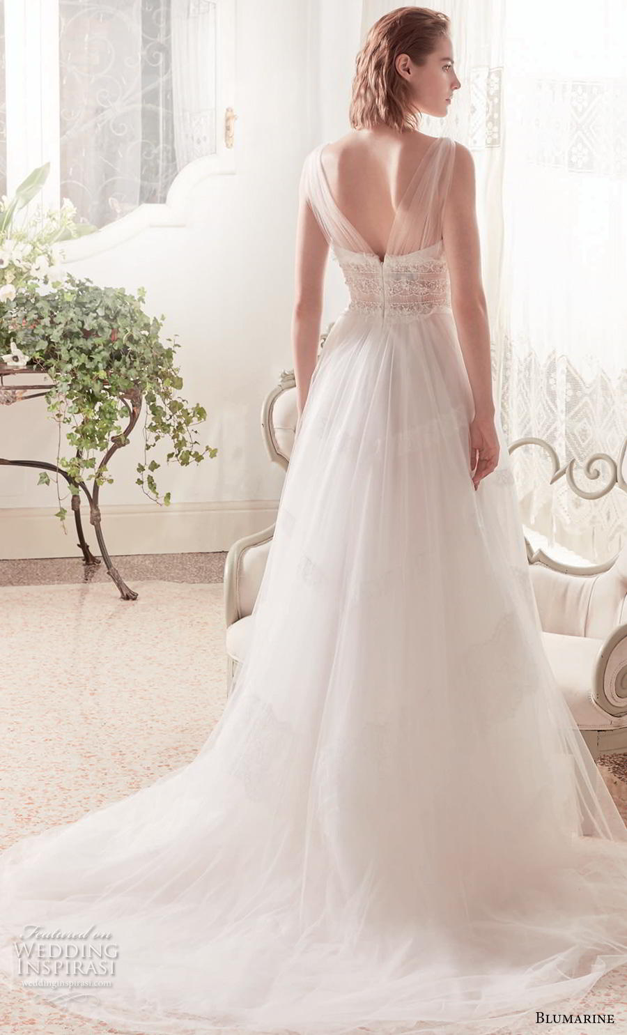 blumarine sposa 2019 bridal sleeveless sheer strap sweetheart neckline lightly embellished bodice romantic a  line wedding dress v back chapel train (21) bv