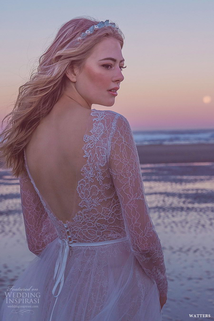 watters spring 2019 bridal illusion long sleeves deep v neck sheer embellished bodice trumpet sheath wedding dress (4) bv low back tulle overskirt romantic watters spring 2019 bridal illusion long sleeves deep v neck sheer embellished bodice trumpet sheath wedding dress (4) bv low back tulle overskirt romantic
