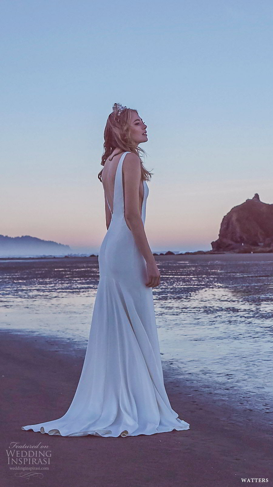 watters spring 2019 bridal sleeveless jewel neckline side cutout sheath wedding dress (6) bv sweep train modern sexy minimal clean watters spring 2019 bridal sleeveless jewel neckline side cutout sheath wedding dress (6) bv sweep train modern sexy minimal clean