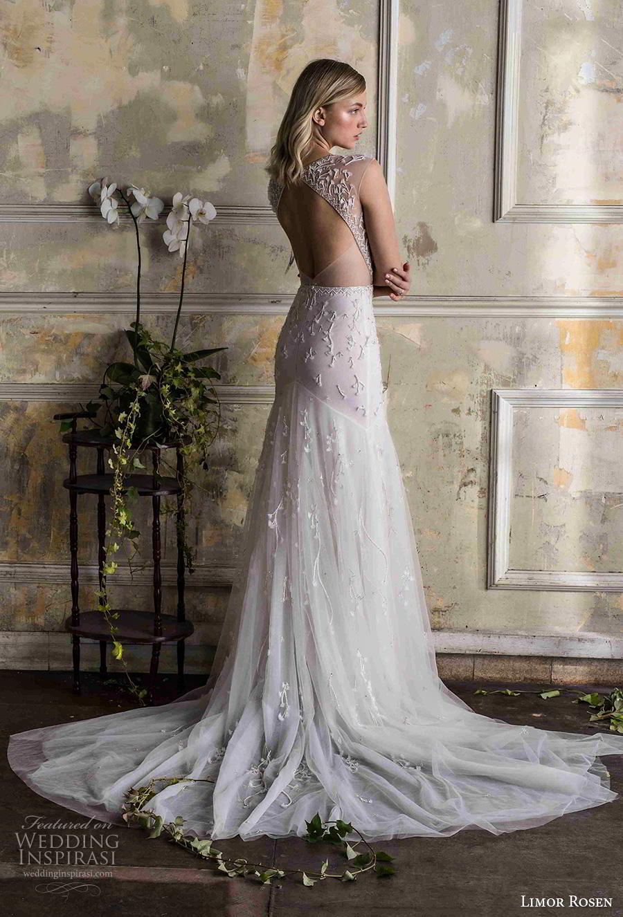 limor rosen 2019 bridal cap sleeves deep v neck heavily embellished bodice sexy glamorous a line wedding dress keyhole back chapel train (8) bv limor rosen 2019 bridal cap sleeves deep v neck heavily embellished bodice sexy glamorous a line wedding dress keyhole back chapel train (8) bv