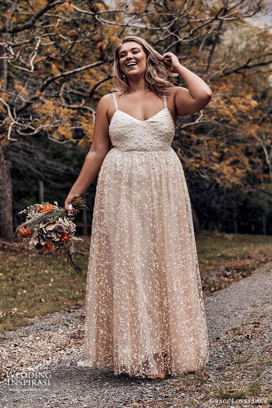 grace loves lace 2019 bridal sleeveless straps sweetheart neckline fully embellished a line ball gown wedding dress romantic elegant plus size blush (5) mv 