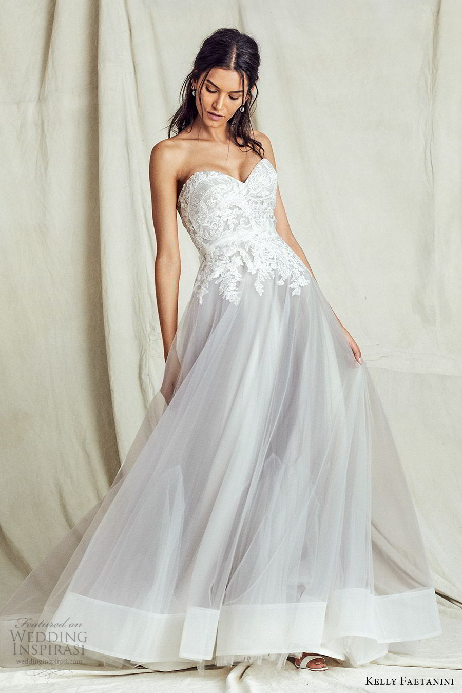 kelly faetanini fall 2019 bridal strapless sweetheart lace bodice a line ball gown wedding dress chapel train romantic elegant grey color (10) mv kelly faetanini fall 2019 bridal strapless sweetheart lace bodice a line ball gown wedding dress chapel train romantic elegant grey color (10) mv