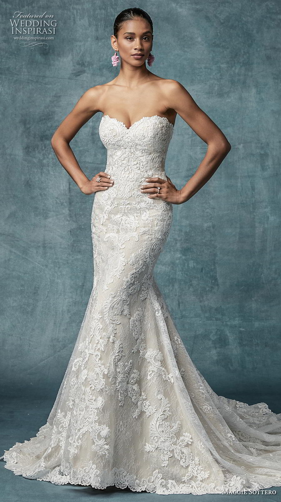 maggie sottero one shoulder wedding dress