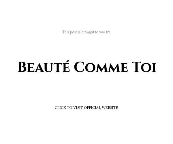 beaute comme toi 2019 bridal official website banner below