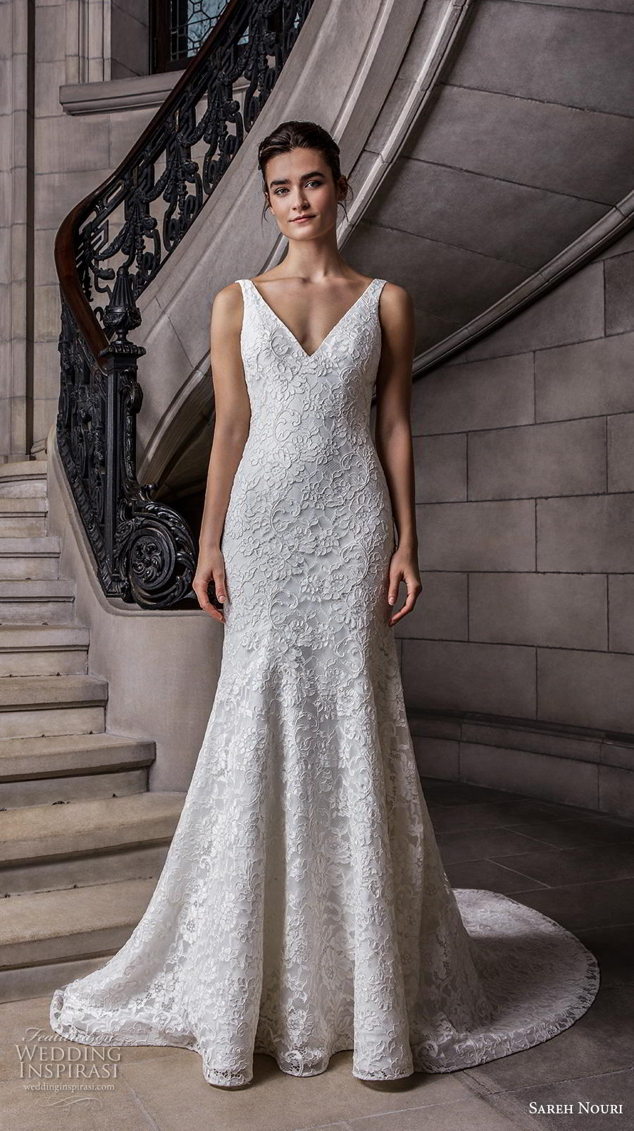 sareh nouri s2020 bridal sleeveless with strap v neck full embellishment elegant drop waist modified a  lline wedding dress backless v back chapel train (13) mv