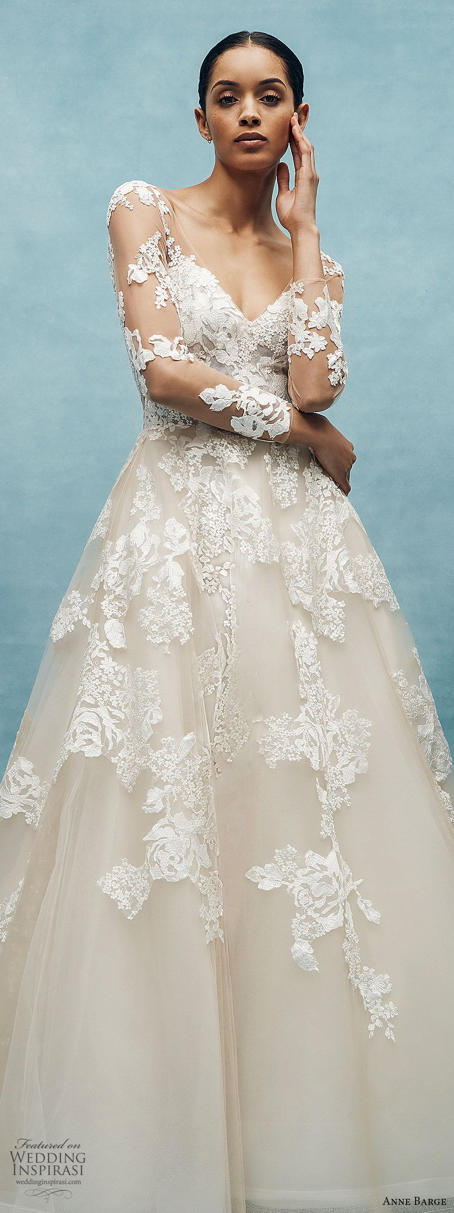 anne barge spring 2020 bridal illusion long sleeves sheer v neck sweetheart lace a line ball gown wedding dress (7) romantic classic chapel train lv anne barge spring 2020 bridal illusion long sleeves sheer v neck sweetheart lace a line ball gown wedding dress (7) romantic classic chapel train lv