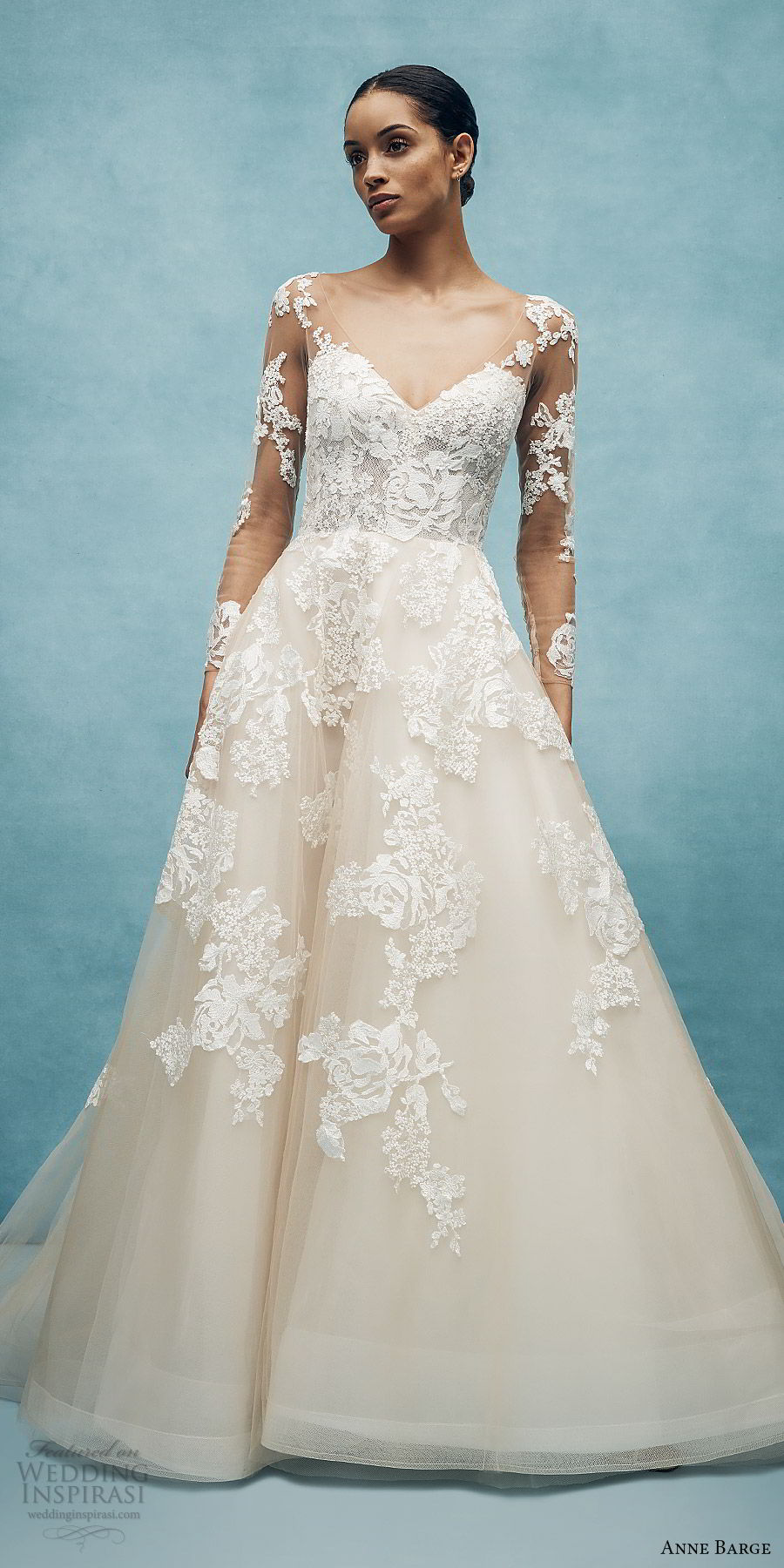 anne barge spring 2020 bridal illusion long sleeves sheer v neck sweetheart lace a line ball gown wedding dress (7) romantic classic chapel train mv anne barge spring 2020 bridal illusion long sleeves sheer v neck sweetheart lace a line ball gown wedding dress (7) romantic classic chapel train mv
