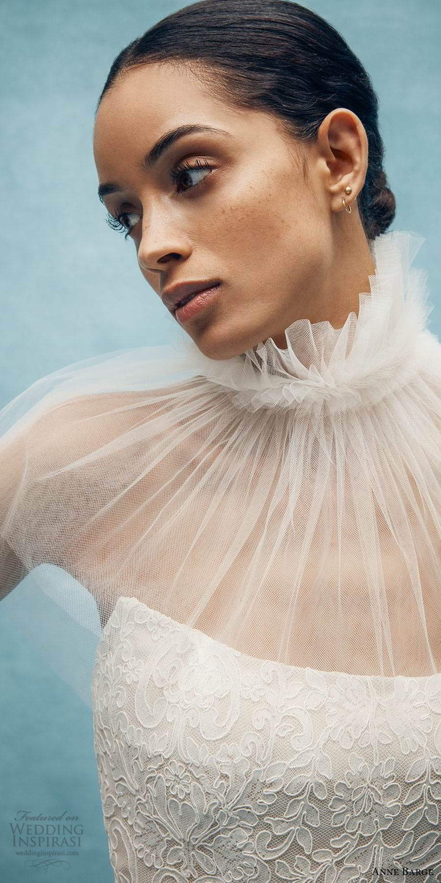 anne barge spring 2020 bridal strapless straight across fully embellished lace sheath wedding dress (3) elegant chapel train sheer capelet zv anne barge spring 2020 bridal strapless straight across fully embellished lace sheath wedding dress (3) elegant chapel train sheer capelet zv