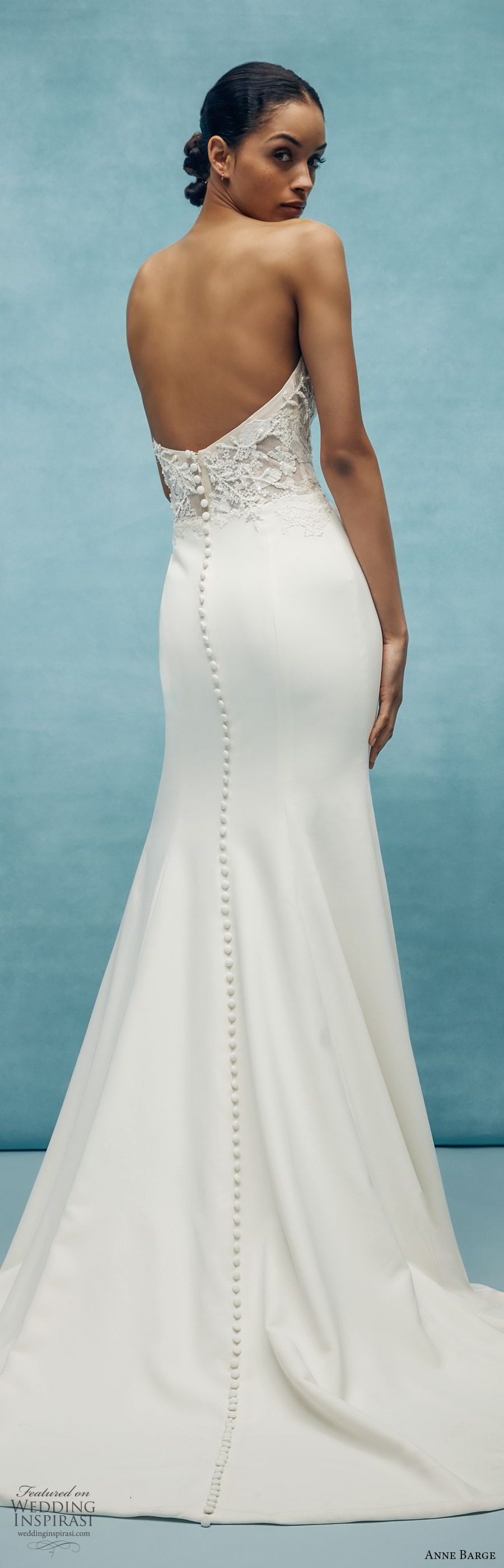 anne barge spring 2020 bridal strapless sweetheart lace bodice mermaid sheath wedding dress (1) romantic modern chapel train bv anne barge spring 2020 bridal strapless sweetheart lace bodice mermaid sheath wedding dress (1) romantic modern chapel train bv
