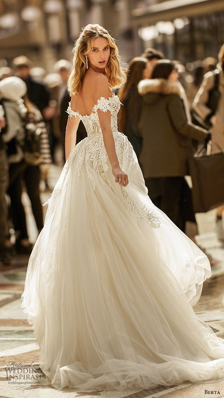 berta spring 2020 bridal off shoulder semi sweetheart embellished bodice a line ball gown (3) princess romantic chapel train bv berta spring 2020 bridal off shoulder semi sweetheart embellished bodice a line ball gown (3) princess romantic chapel train bv