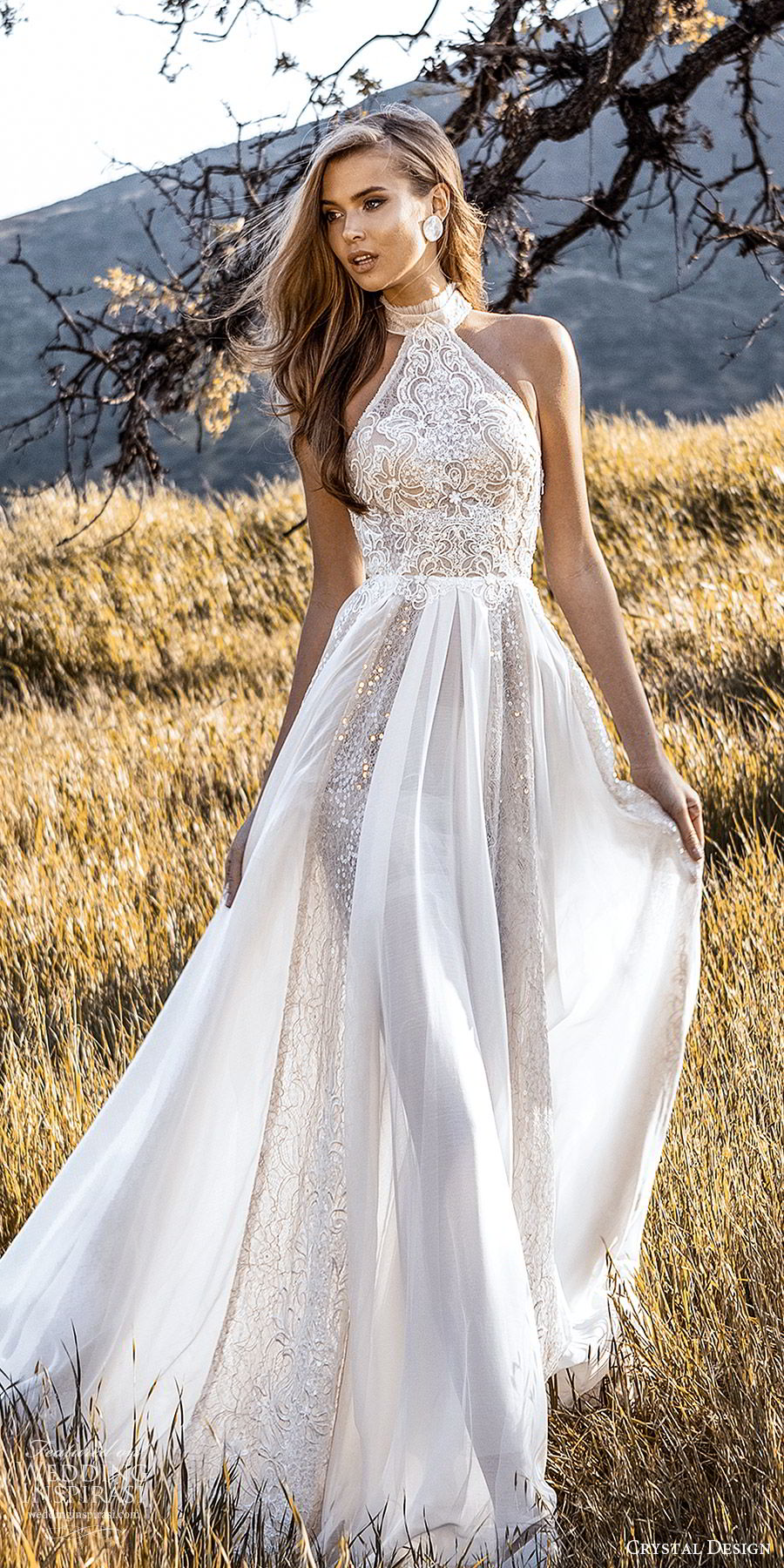 crystal design 2020 couture bridal sleeveless halter neckline fully embellished sheath wedding dress a line ball gown overskirt (1) romantic glitzy chapel train mv crystal design 2020 couture bridal sleeveless halter neckline fully embellished sheath wedding dress a line ball gown overskirt (1) romantic glitzy chapel train mv