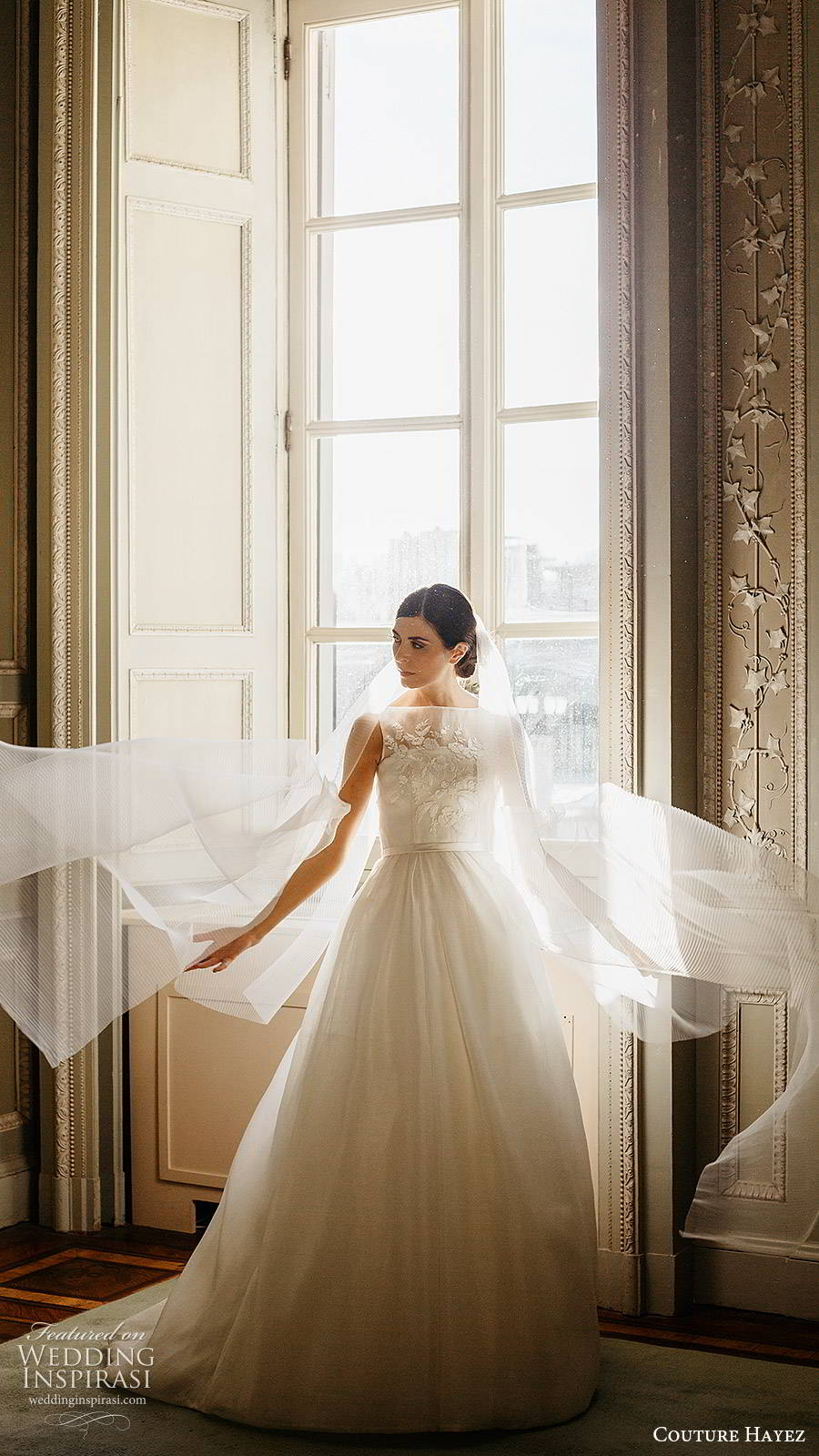 couture hayez 2020 bridal sleeveless illusion bateau neckline straight across embellished bodice a line ball gown wedding dress (4) elegant romantic chapel train mv couture hayez 2020 bridal sleeveless illusion bateau neckline straight across embellished bodice a line ball gown wedding dress (4) elegant romantic chapel train mv