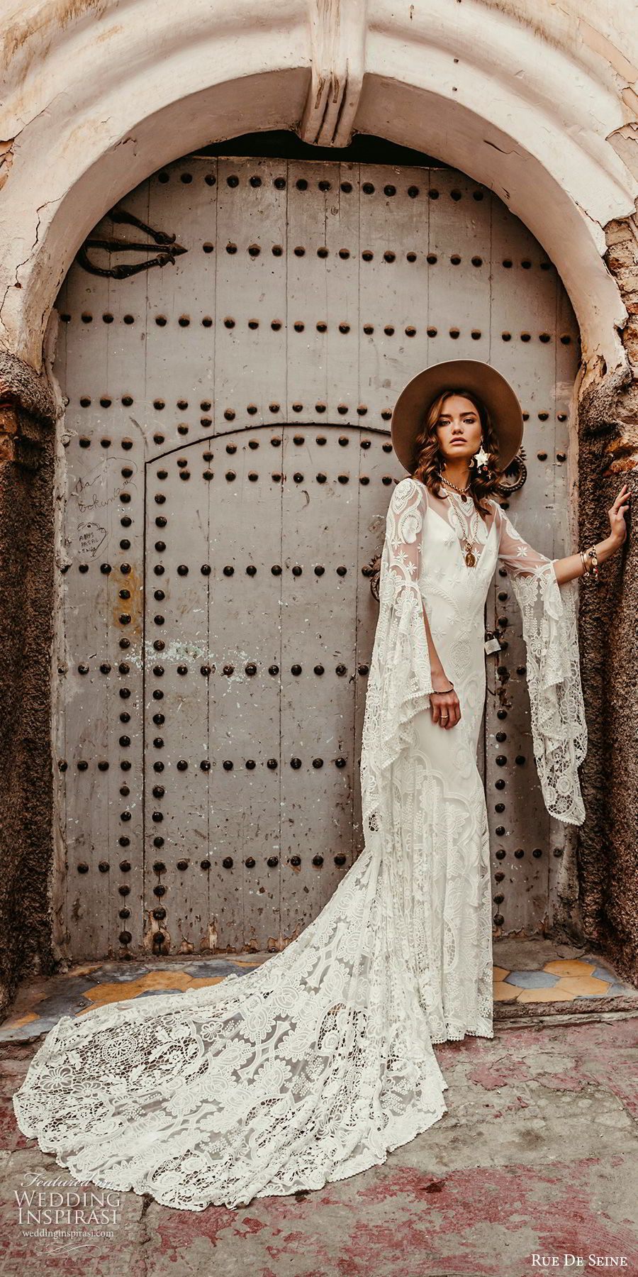 rue de seine 2019 bridal sheer long sleeves illusion bateau neckline sweetheart trumpet sheath lace wedding dress (17) boho chic open back romantic chapel train sv rue de seine 2019 bridal sheer long sleeves illusion bateau neckline sweetheart trumpet sheath lace wedding dress (17) boho chic open back romantic chapel train sv