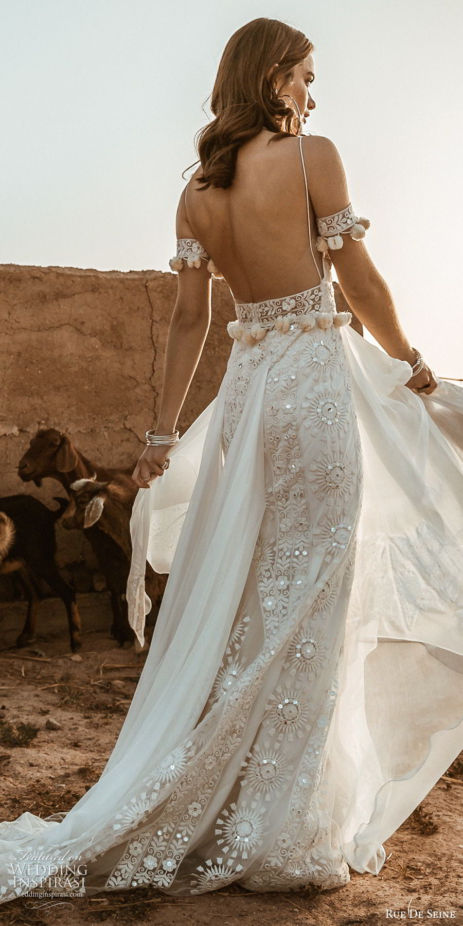 rue de seine 2019 bridal sleeveless thin straps deep sweetheart fully embellished lace modified a line sheath wedding dress (10) boho chic romantic chapel train bv rue de seine 2019 bridal sleeveless thin straps deep sweetheart fully embellished lace modified a line sheath wedding dress (10) boho chic romantic chapel train bv