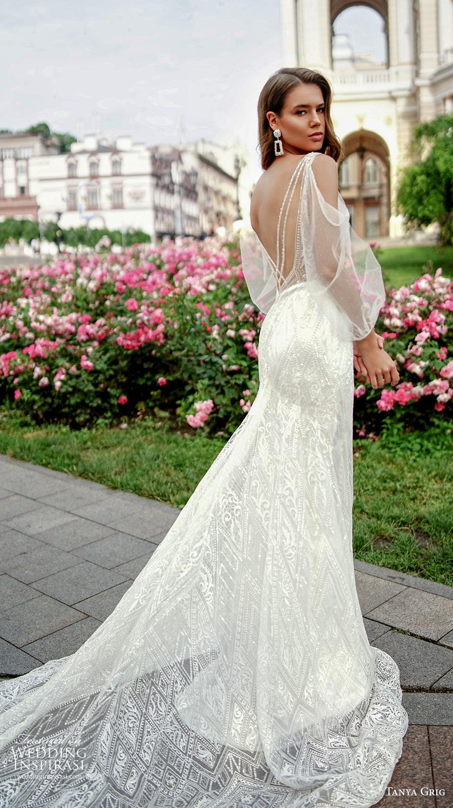 tanya grig 2020 bridal sleeveless with strap v neck full embellishment elegant glamorous fit and flare wedding dress backless sweep train (17) bv