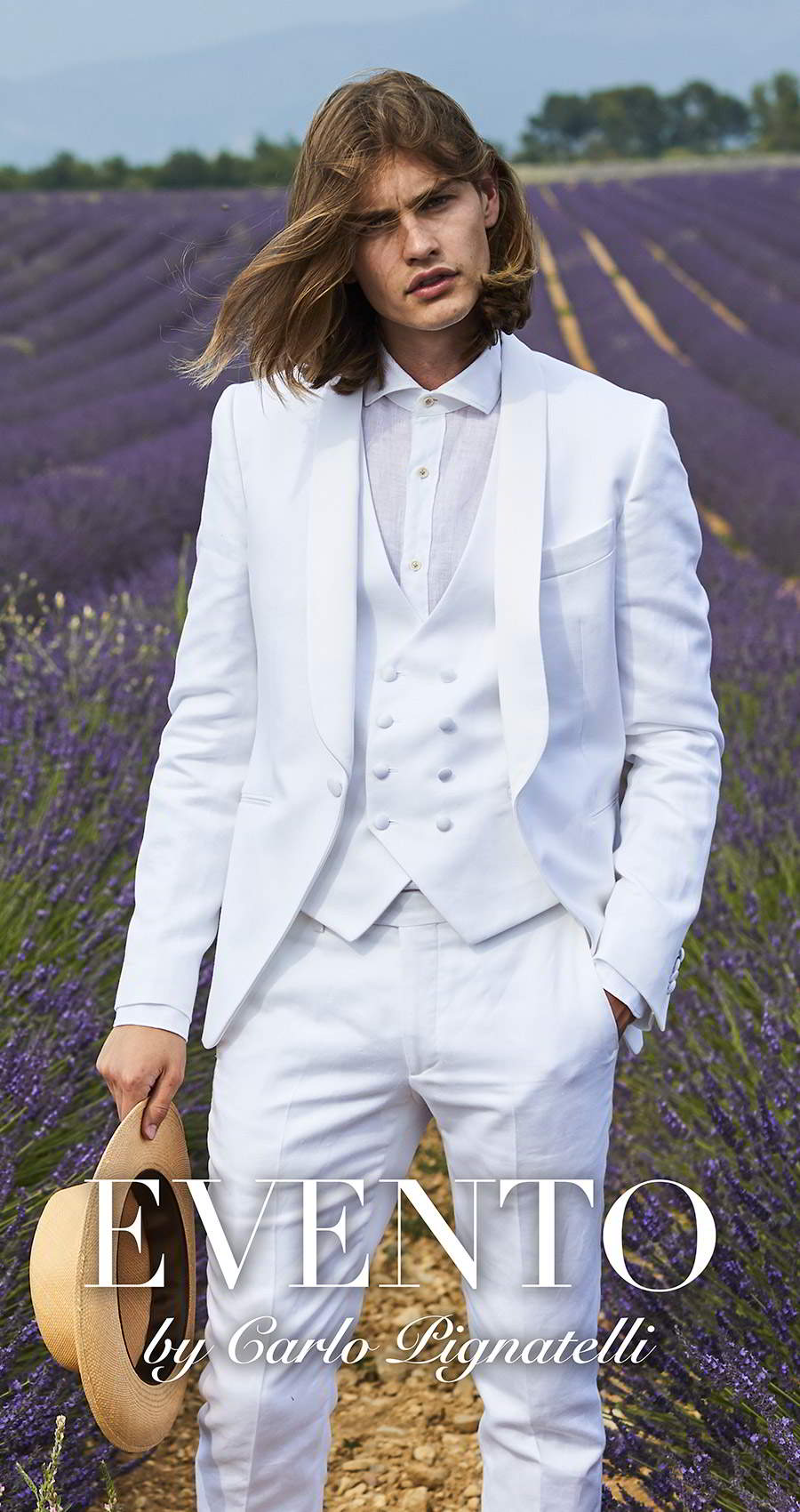 carlo pignatelli 2020 bridal evento menswear all white summer suit tuxedo waistcoat button up collar linen shirt (24) mv