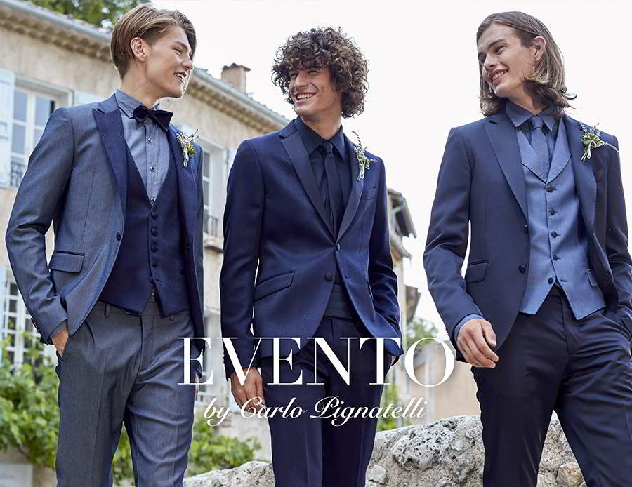 carlo pignatelli 2020 bridal evento menswear blue summer casual suit tuxedo light blue waistcoat tie bowtie (20) mv