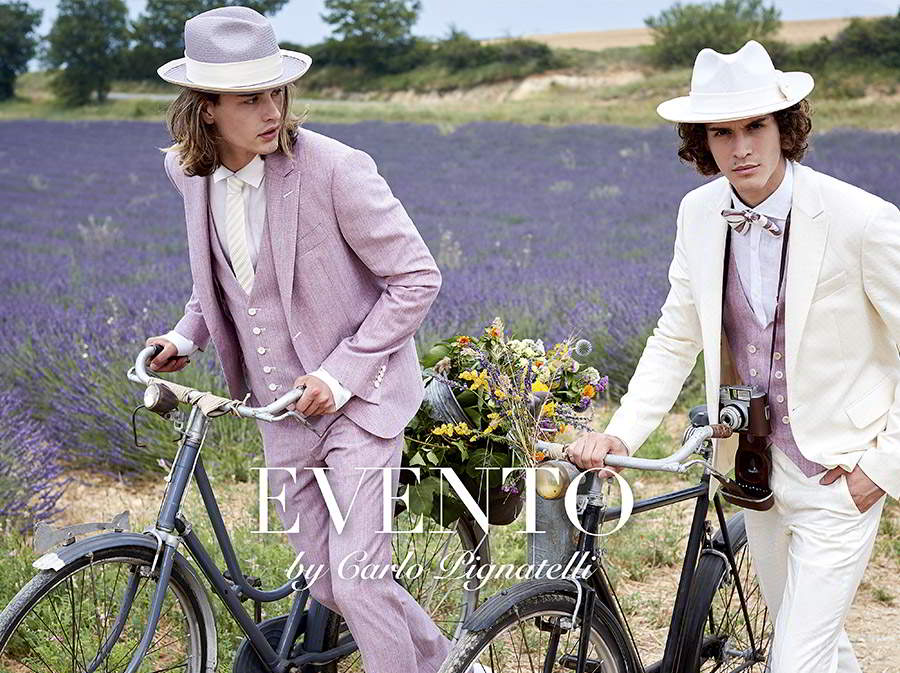carlo pignatelli 2020 bridal evento menswear summer pastel tuxedo suit purple lavender white contrast waistcoat (18) mv