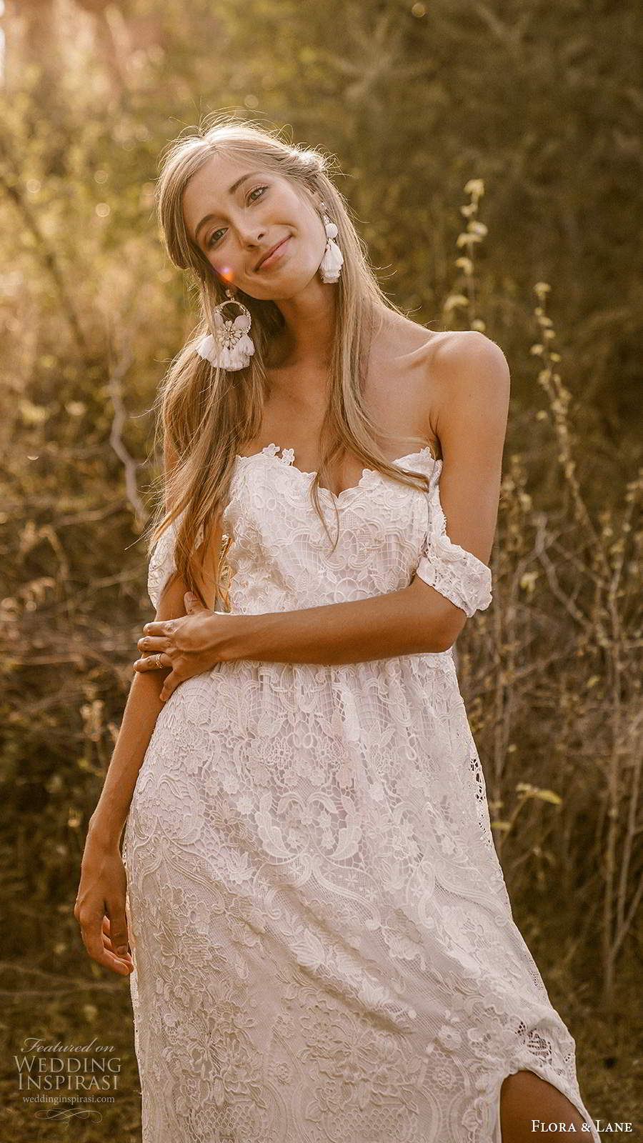 flora and lane 2019 bridal off shoulder straps sweetheart neckline fully embellished lace romantic boho ball gown a line wedding dress slit skirt chapel train (6) zv flora and lane 2019 bridal off shoulder straps sweetheart neckline fully embellished lace romantic boho ball gown a line wedding dress slit skirt chapel train (6) zv