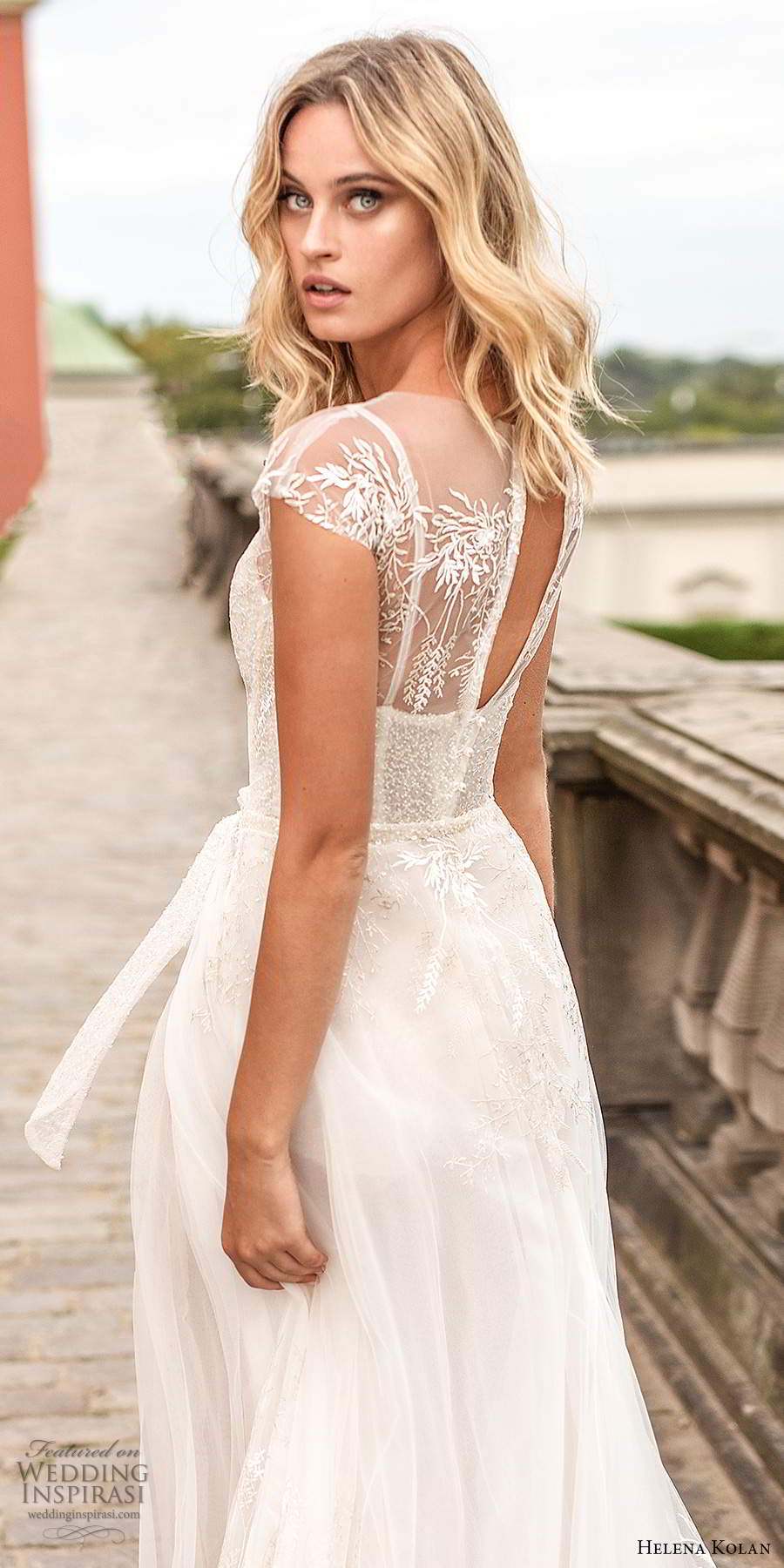 helena kolan 2020 bridal sheer cap sleeves sleeveless thin straps scoop neckline heavily embellished bodice slit skirt sexy a line wedding dress chapel train (2) zbv helena kolan 2020 bridal sheer cap sleeves sleeveless thin straps scoop neckline heavily embellished bodice slit skirt sexy a line wedding dress chapel train (2) zbv