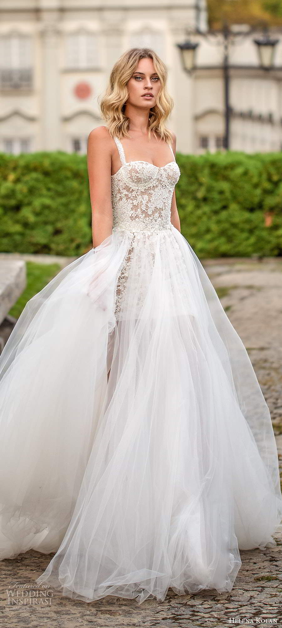 helena kolan 2020 bridal sleeveless straps semi sweetheart neckline fully embellished romantic lace a line ball gown wedding dress chapel train (14) mv helena kolan 2020 bridal sleeveless straps semi sweetheart neckline fully embellished romantic lace a line ball gown wedding dress chapel train (14) mv