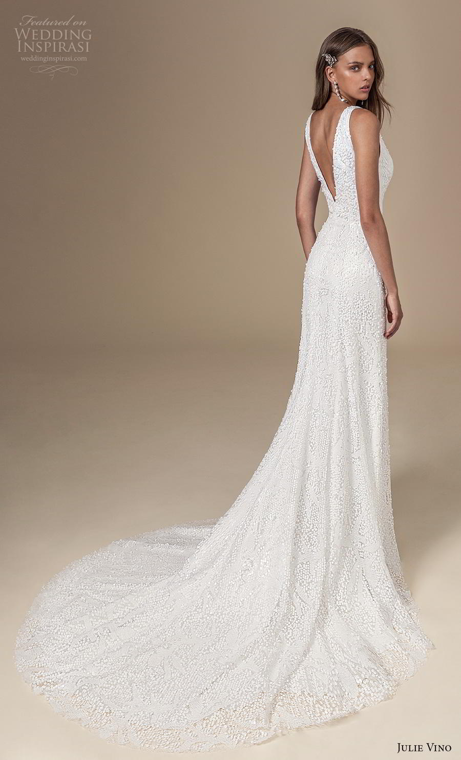 julie vino 2019 mimosa bridal sleeveless thick strap v neck wrap over full embellishment elegant fit and flare wedding dress chapel train backless v back chapel train (7) bv