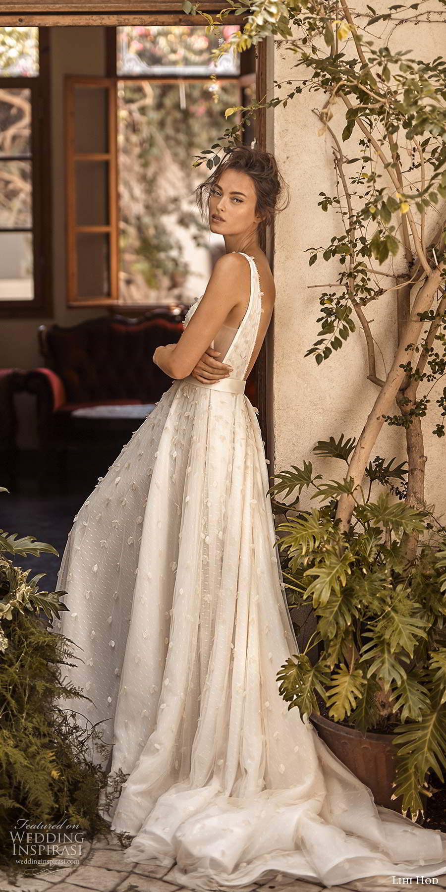 lihi hod fall 2020 bridal sleeveless straps deep v neckline fully embellished a line ball gown wedding dress pockets low back chapel train (2) sv lihi hod fall 2020 bridal sleeveless straps deep v neckline fully embellished a line ball gown wedding dress pockets low back chapel train (2) sv