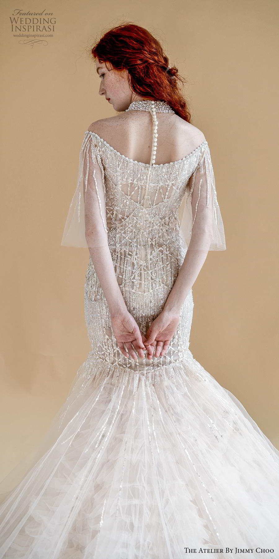 the atelier by jimmy choo 2020 bridal mermaid wedding gown beautiful back view