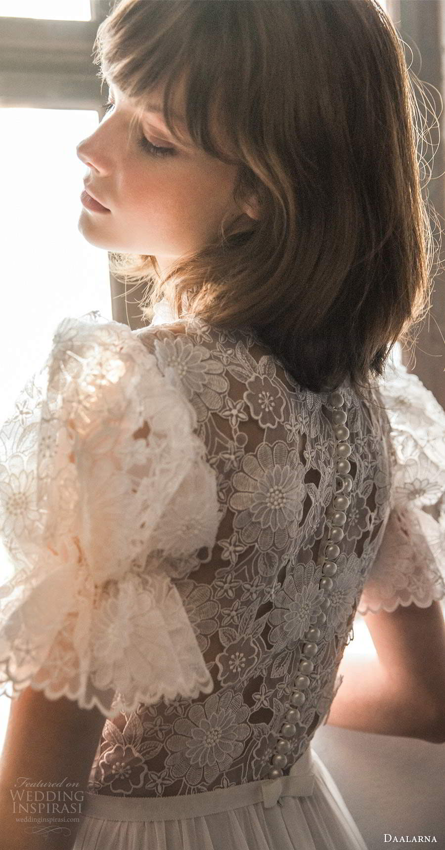 daalarna fall 2020 bridal short puff cleeves high ruffle neckline embellished lace bodice a line ball gown boho wedding dress chapel train (17) zbv daalarna fall 2020 bridal short puff cleeves high ruffle neckline embellished lace bodice a line ball gown boho wedding dress chapel train (17) zbv