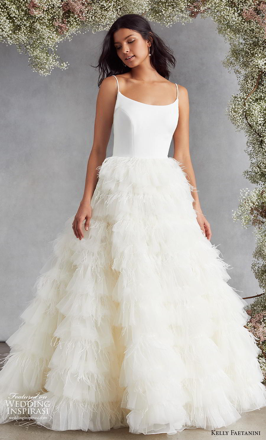kelly faetanini fall 2020 bridal sleveeless spaghetti strap scoop neckline simple minimalist bodice ruffled skirt romantic a line wedding dress backless low back sweep train (10) mv kelly faetanini fall 2020 bridal sleveeless spaghetti strap scoop neckline simple minimalist bodice ruffled skirt romantic a line wedding dress backless low back sweep train (10) mv