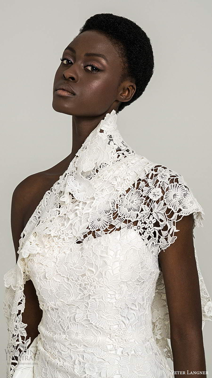 peter langner fall 2020 bridal one shoulder cap sleeves asymmetric neckline fully embellished lace fit flare trumpet a line wedding dress chapel train (8) zv peter langner fall 2020 bridal one shoulder cap sleeves asymmetric neckline fully embellished lace fit flare trumpet a line wedding dress chapel train (8) zv