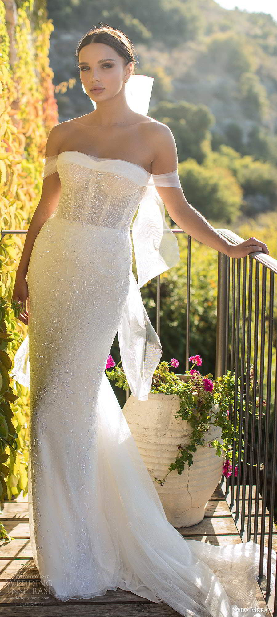 solo merav fall 2020 bridal off shoulder straps semi sweetheart neckline fully embellished sheer corset bodice sheath wedding dress low back chapel train (9) mv solo merav fall 2020 bridal off shoulder straps semi sweetheart neckline fully embellished sheer corset bodice sheath wedding dress low back chapel train (9) mv