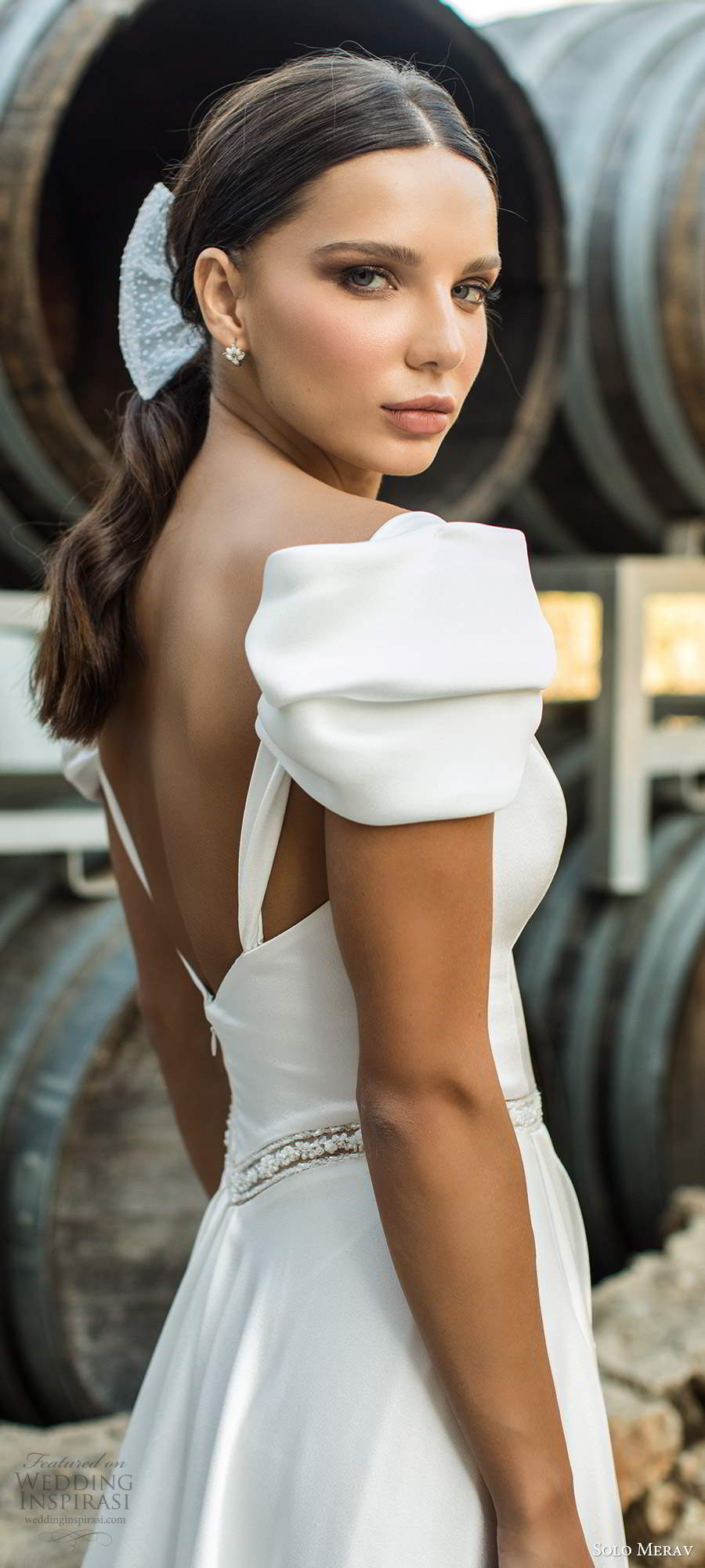 solo merav fall 2020 bridal short puff sleeves sweetheart neckline clean minimally embellished a line ball gown wedding dress chapel train (7) zbv solo merav fall 2020 bridal short puff sleeves sweetheart neckline clean minimally embellished a line ball gown wedding dress chapel train (7) zbv